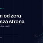 Okładka artykułu Notion od zera: ciemnogranatowa grafika z kartką notatki, tabelą zadań i turkusowymi liniami